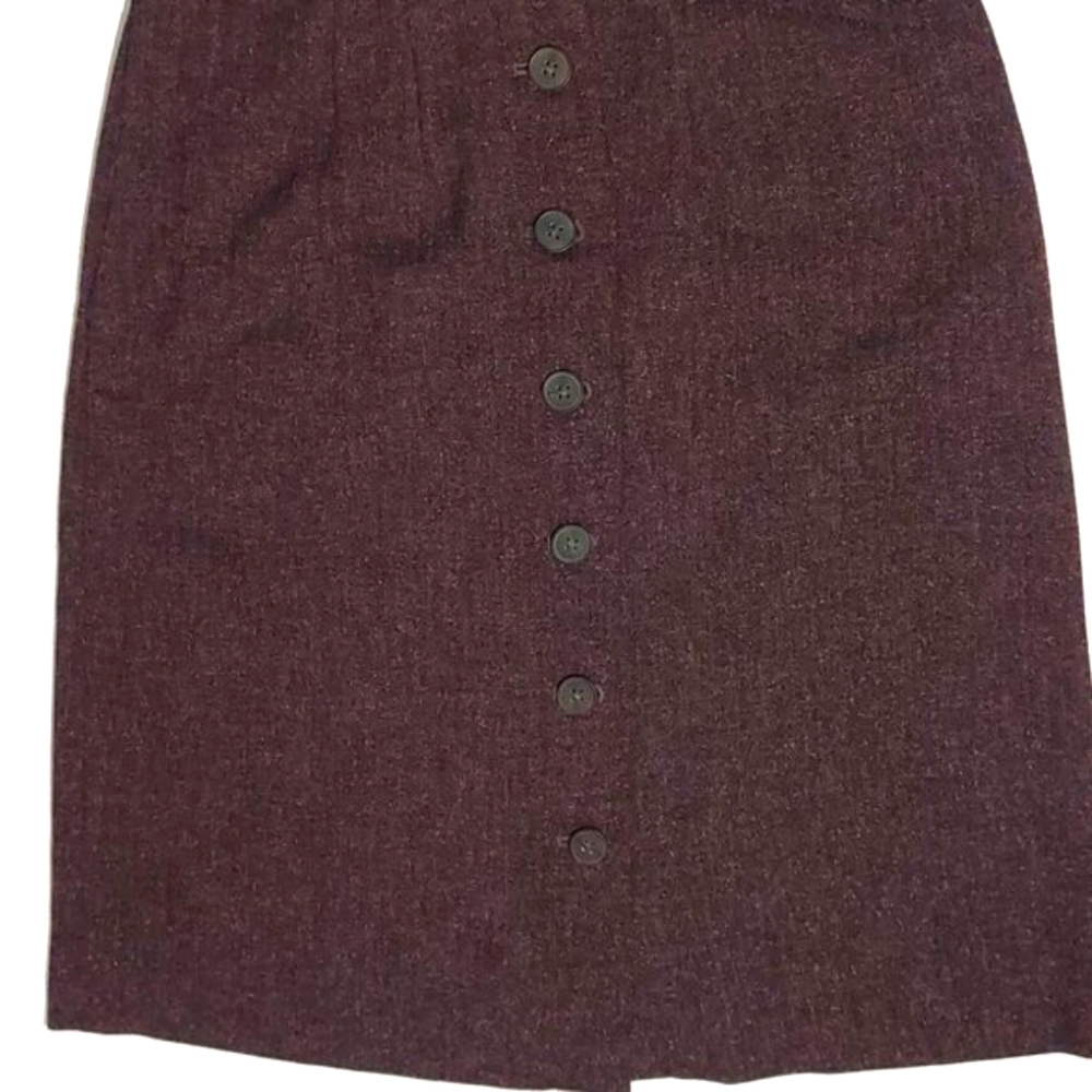 French Connection A-line button skirt